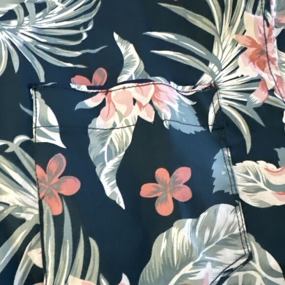 PDC PAPER DENIM CLOTH Poplin Mens Button Up Shirt L Short Sleeve - Picture 2 of 3